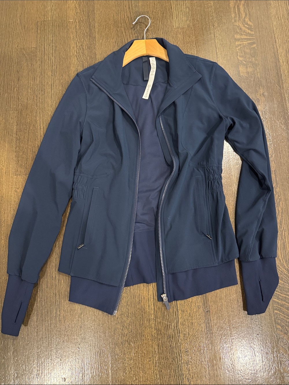 Women's Navy Active Zip-Front Jacket